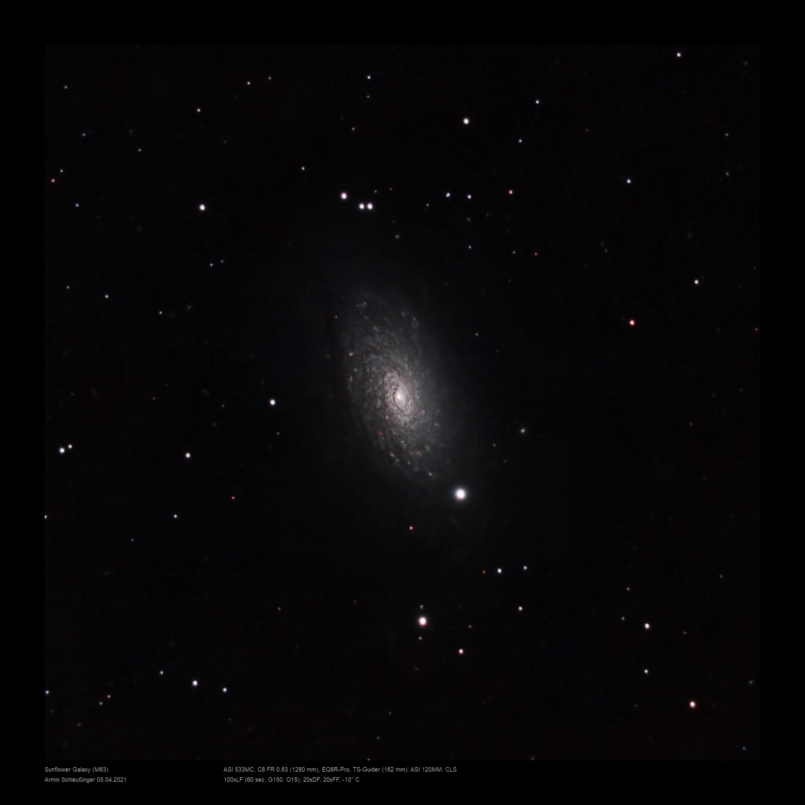 M63 - Sonnenblumengalaxie © Armin Schleußinger